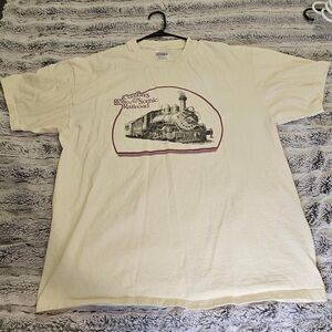 Hanes Men's White and Cream T-shirt